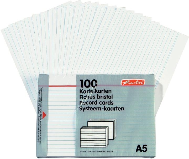 Actual product image Herlitz Flashcards (A5, 170 g/m², 100 x)