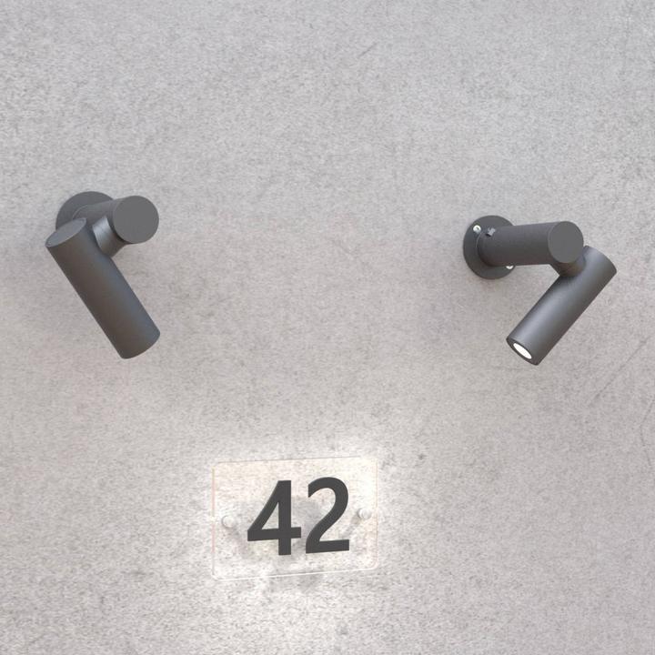 Immagine prodotto Lucande Narea Luce da giardino a LED H14 Grigio Scuro (417 lm, IP65)