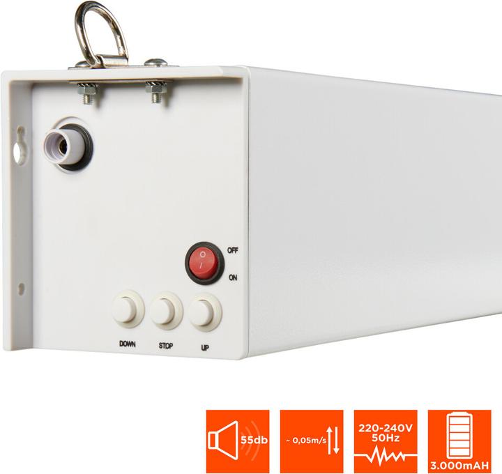 Produktbild Celexon V2.0 Batterie Professional Plus 220 x 165 cm Motorleinwand (64.96", 4:3)