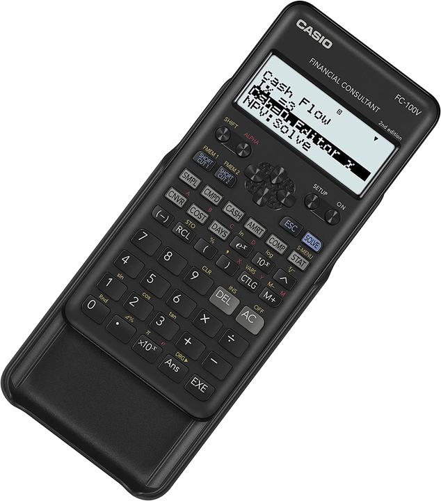 Image du produit Casio FC-100V Calculatrice financière de poche Gray (Piles)