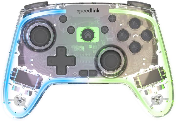 Immagine prodotto Speedlink RAIT NX RGB Gamepad - Wireless/Wired - for PC/Android/Switch OLED/Lite, clear transparent (PC)