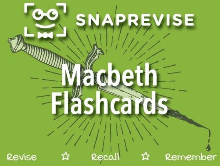 Produktbild SnapRevise Macbeth Flashcards (Englisch, SnapRevise, 2024)