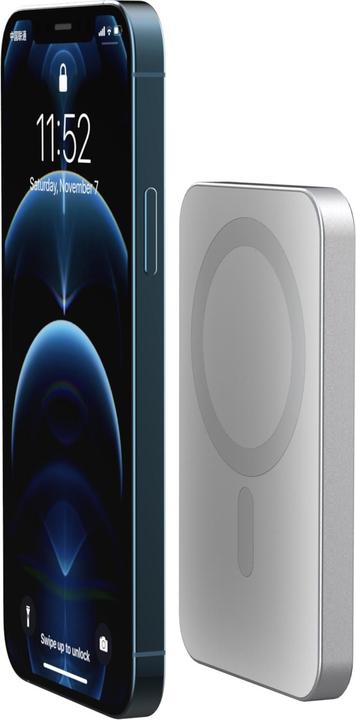 Productafbeelding RealPower Powerbank PB-5000 MAG 5.000mAh Magsafe wit (5000 mAh, 20 W, 18.50 Wh)