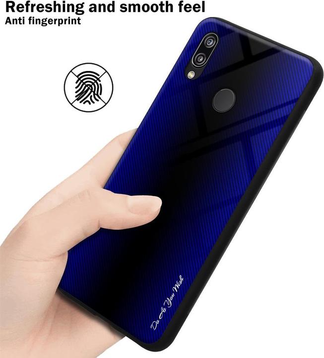 Productafbeelding Cadorabo TPU gestreepte glasplaat (Huawei Nova 3E)