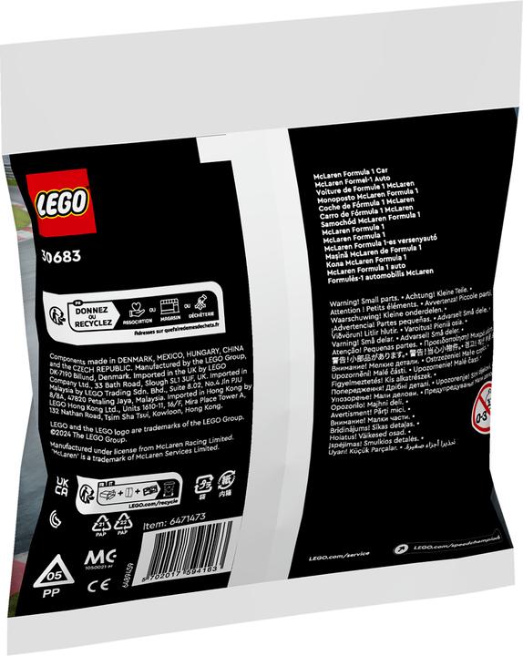 Actual product image LEGO McLaren Formula (30683, LEGO Speed Champions)