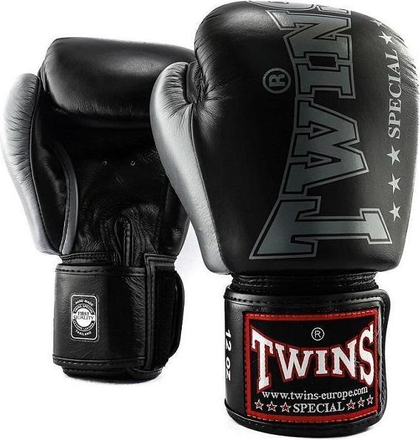 Twins Boxing gloves / BGVL-8 / black-grey / 12 oz (12 OZ)