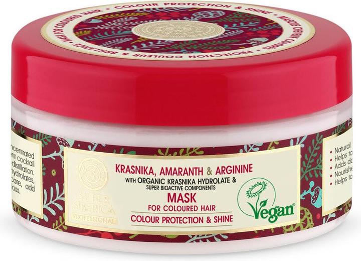 Natura Siberica Super Cranberry Amaranth & Arginine Mask for Colored Hair 300ml (300 ml)
