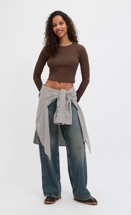 Actual product image JJXX Jxfeline Str Ls Rib Tee Jrs Noos (XS)