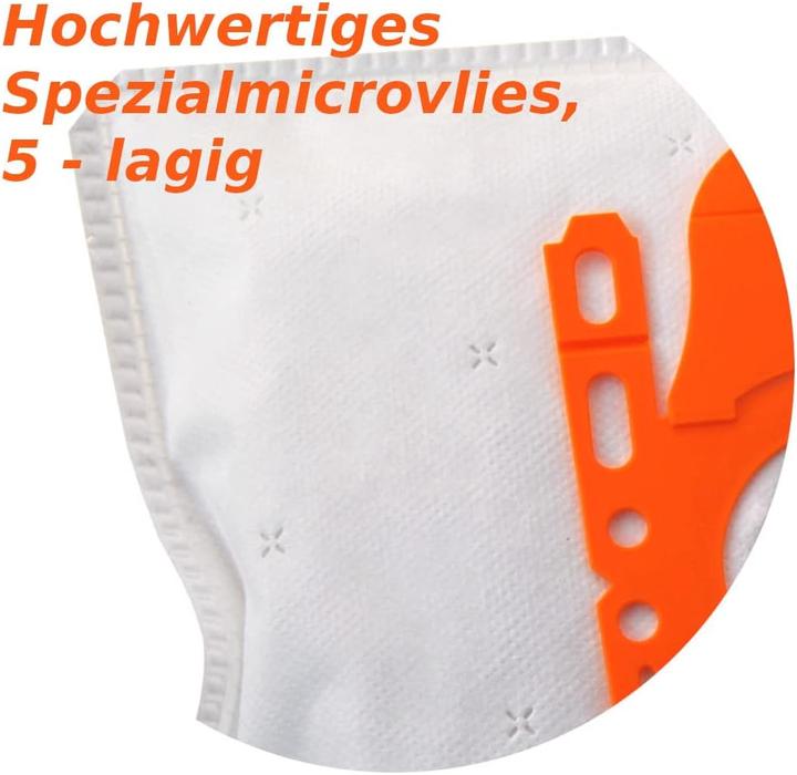 Immagine prodotto Plutoos Sacchetto Hoover a 5 veli per Siemens Bosch adatto e compatibile con Swirl S62 S67 S68 S73 Y94 (10 x)