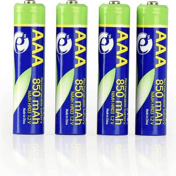 Actual product image Energenie Rechargeable AAA instant batteries (ready-to-use), 850mAh, 4pcs blister pack (4 pcs., AAA, 850 mAh)