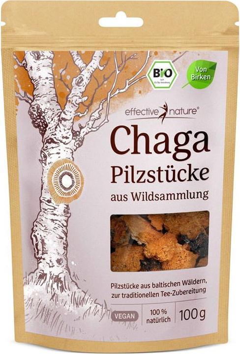 Produktbild Effective Nature Bio Chaga Pilz aus Wildsammlung (100 g)