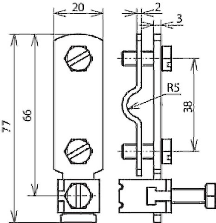 Produktbild Dehn Soehne Anschlussklemme 563169 für Ring-PA Niro