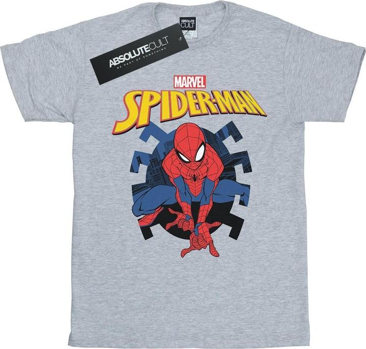 SpiderMan Web Shooting Emblem Logo TShirt (L)