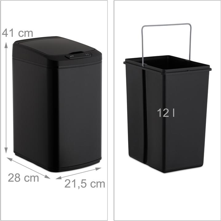 Image du produit Relaxdays Sensor Mülleimer (12 l)