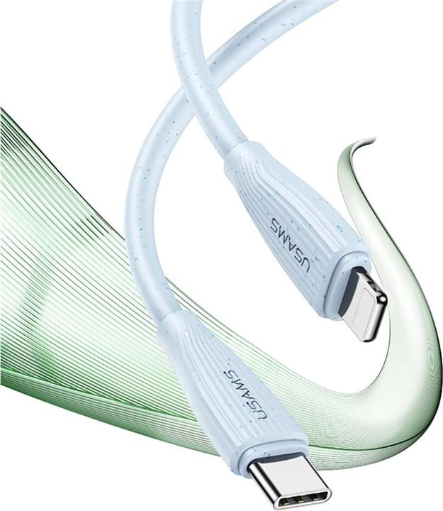 Produktbild Usams Kabel Green Series SJ717 30W USB-C do Lightning 1m różowy (1 m, 30 W)
