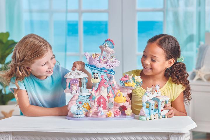 Actual product image Epoch Rainbow train playset with figure