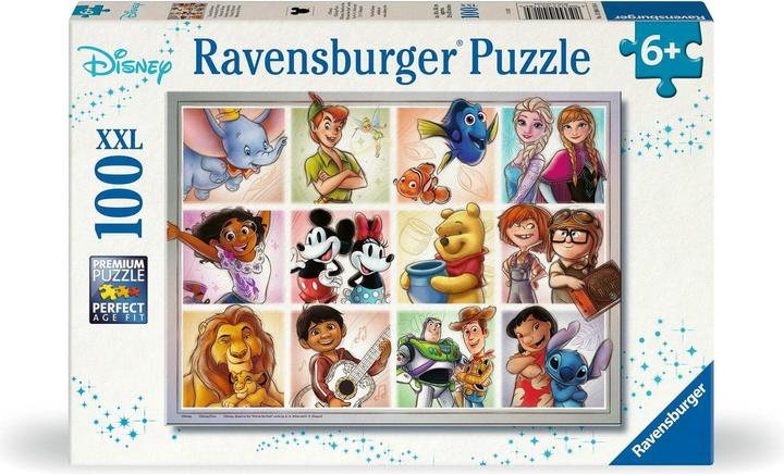 Immagine prodotto Ravensburger Puzzle per bambini - 12004118 Disney Multicharacter - Puzzle per bambini dai 6 anni in su, con 100 (100 pezzi)