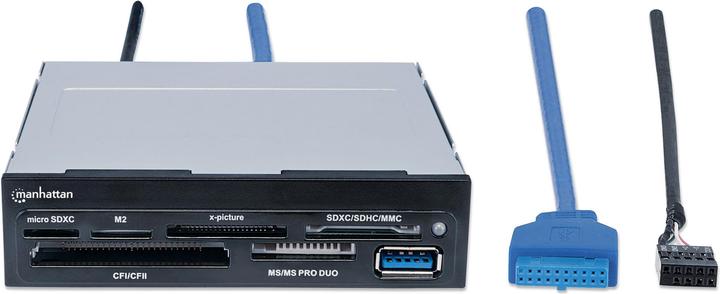 Produktbild Manhattan USB 2.0/3.0, 48-in-1 Smart Card 20-pin/9-pin,. (USB)