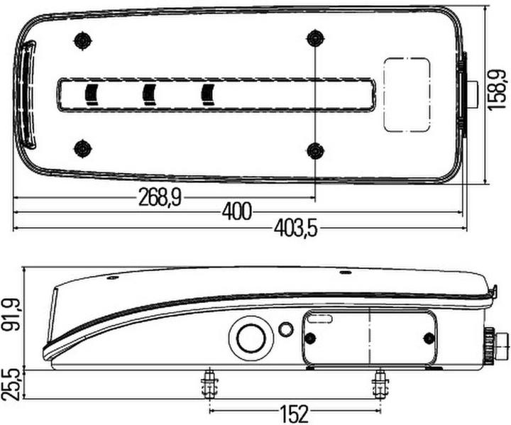 Actual product image Hella Tail light left LED for DAF MAN VW TATRA ROSENBAUER