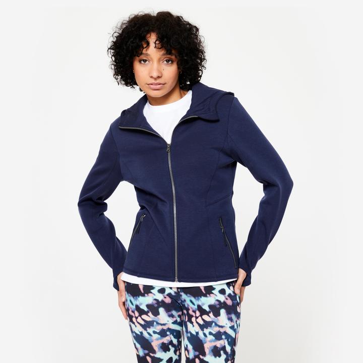 Immagine prodotto Domyos Giacca con cappuccio da donna - blu (XS)