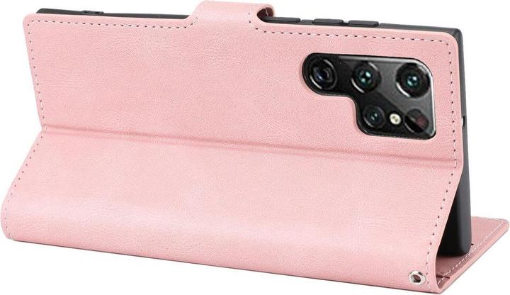 Produktbild Cover-Discount Galaxy S23 Ultra - Leder Etui Hülle rosa (Samsung Galaxy S23 Ultra)