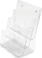 Produktbild Deflecto Prospekthalter, DIN A5 hoch, 4 F„cher, glasklar (A5)