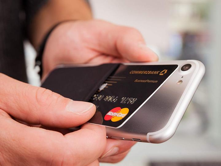 Actual product image Screenguard Card Holder Card holder self-adhesive for smartphones (Universal)