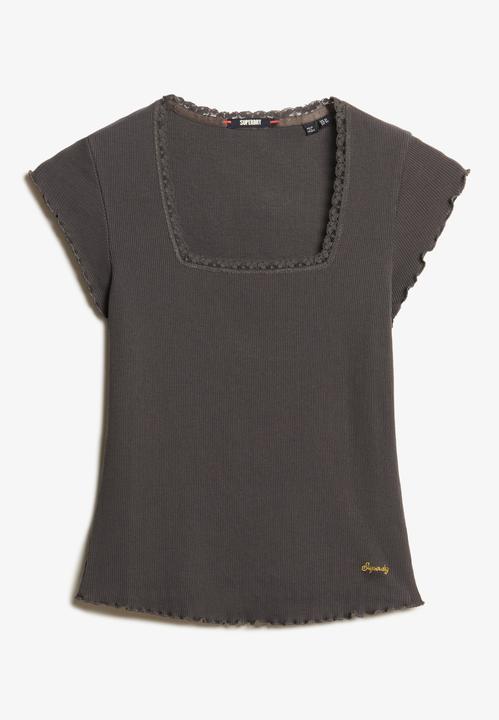 Actual product image Superdry Essential Square Neck S/s Tee (6)