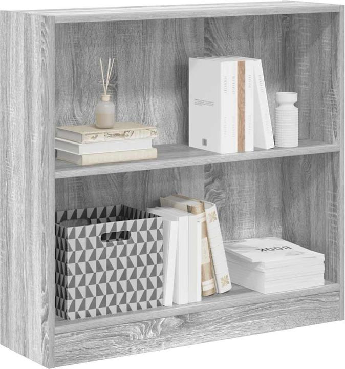 Immagine prodotto VidaXL Bücherregal Regal Standregal Büroregal Aufbewahrungsregal Grau Sonoma (80 x 24 x 76 cm)