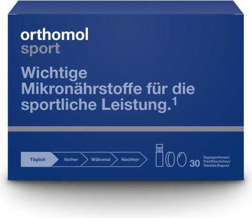 Valeurs nutritives et ingrédients Pharma Medica orthomol sport flacons/comprimés/capsules, 30 portions (1 pièce(s), Cachets, Capsules)