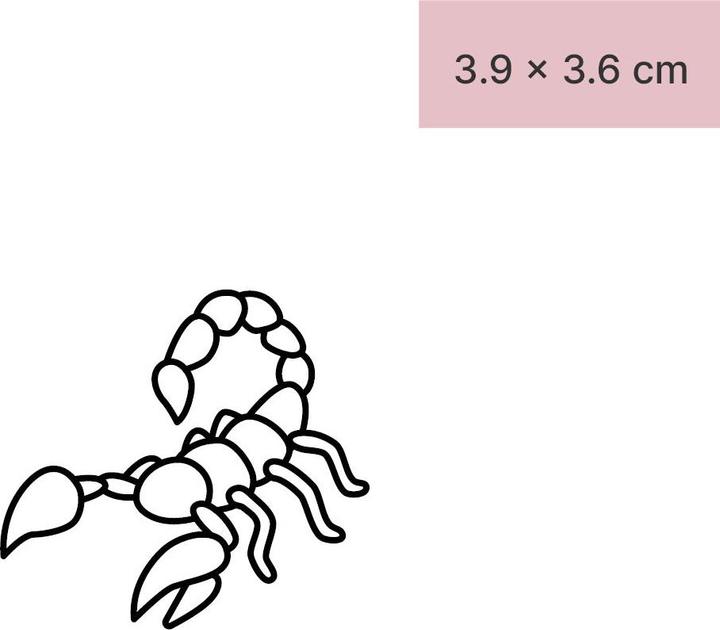 Immagine prodotto minink Tatuaggio temporaneo - simbolo dello scorpione