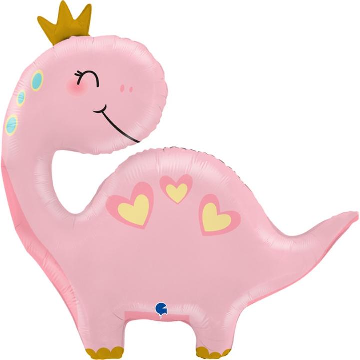 Produktbild Grabo Balloons Alu-Ballon - Rosa Dinosaurier (1 x)