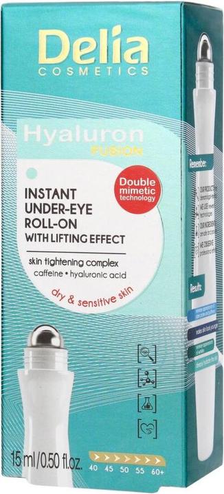Image du produit Delia Cosmetics Hyaluron Fusion 50+ Lifting Yeux Roll-on 15ml (Roll-on, 15 ml)