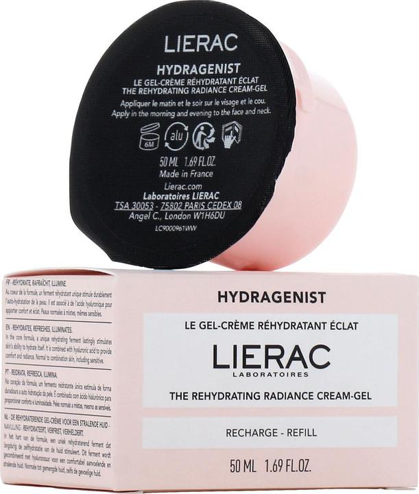 Actual product image Lierac Hydragenist The Rehydrating Radiance Cream-Gel Refill (50 ml, Face gel, Day cream)