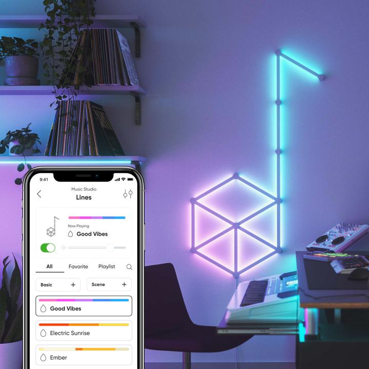 Immagine prodotto Nanoleaf Linee (RGBW, 252 cm, Interno)