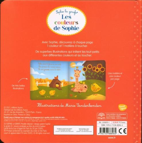 Produktbild Auzou France Les couleurs de Sophie : livre à toucher (Französisch, Vanderbemden Marie, 2021)