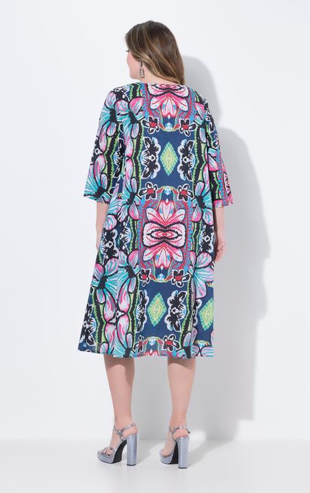Produktbild Miamoda Midikleid, A-Linie, florales Muster, 3/4-Ärmel (52)