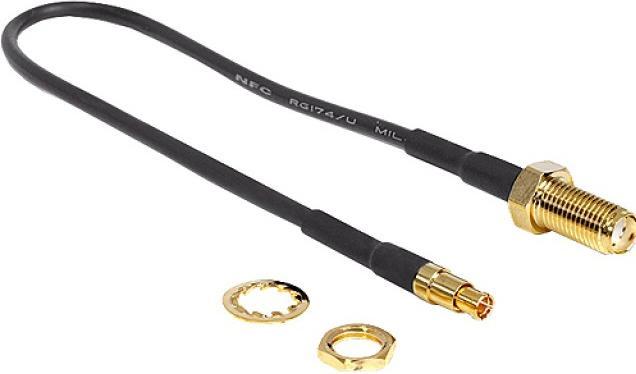 Actual product image Delock GSM/3G/4G TS-9 connector to SMA adapter, 20cm (Antenna cable)