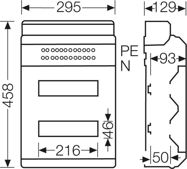 Produktbild Hensel HEN KV PC 9224 KV-AutomatengehÃ¤use KV PC 9224 24 TE