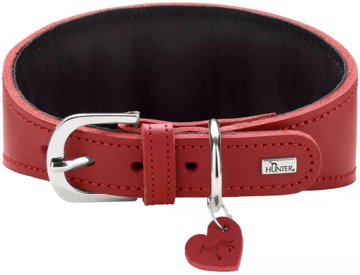 Produktbild Hunter Halsband Windhund Love 42/S, Rot/Schwarz (S, Hund, Spazieren)