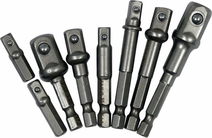 Toya Set D'Adaptateurs Hexagonaux Pour Prise De Courant 8 Pcs. (1/4")