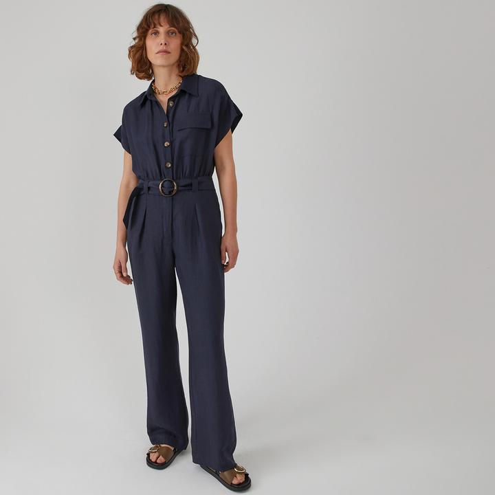 Produktbild La Redoute Collections Jumpsuit mit langem Bein Signature (38)