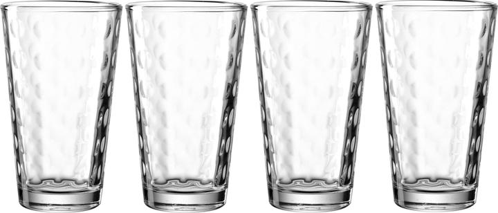 Produktbild Leonardo Longdrinkglas Optic 540 ml, 4 Stück, Transparent (5.40 dl, 4 x, Longdrinkgläser)