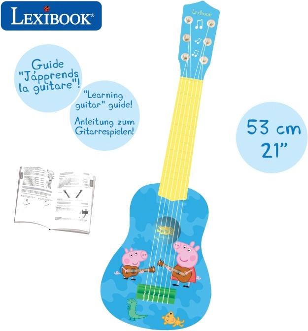Produktbild Lexibook Peppa Wuz Meine erste Gitarre 21 Zoll / 53cm