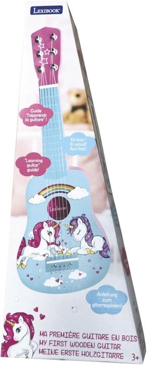 Actual product image Lexibook Unicorn My First Wooden Guitar 21 Inch / 53cm