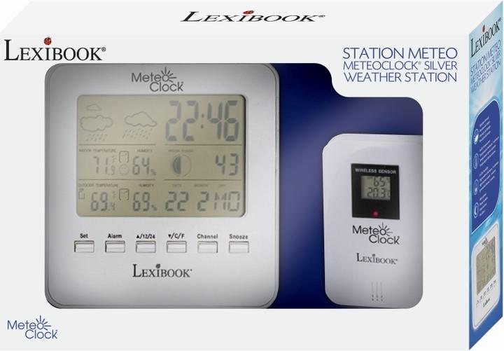 Actual product image Lexibook MeteoClock Weather Station Silver