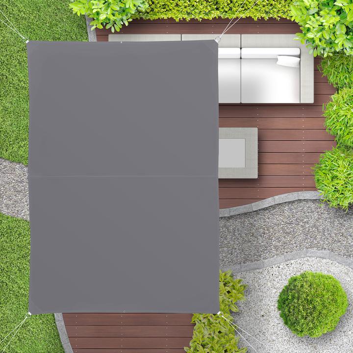 Actual product image Relaxdays Grey Rectangular Awning (300 x 200 x 0.5 cm)