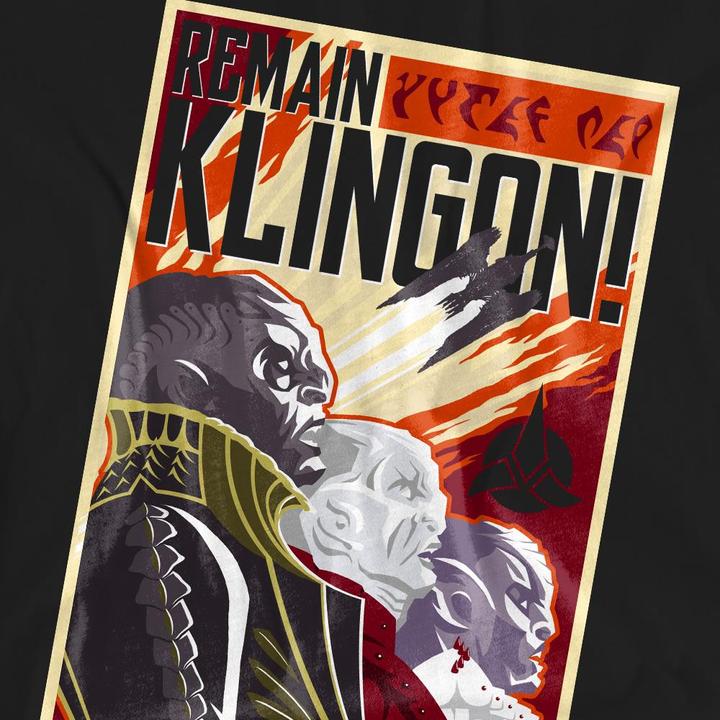 Produktbild Universal Textiles Remain Klingon TShirt (S)
