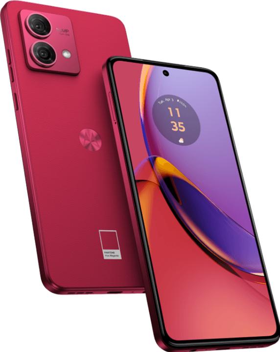 Actual product image Motorola moto g84 (256 GB, Viva Magenta, 6.55", Hybrid Dual SIM, 50 Mpx, 5G)