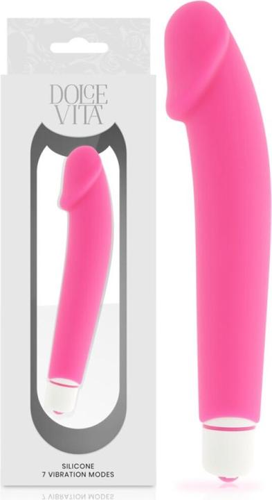 Image du produit Dolce Vita Vibromasseur point G "Realistic Pink Silicone" (silicone rose réaliste)